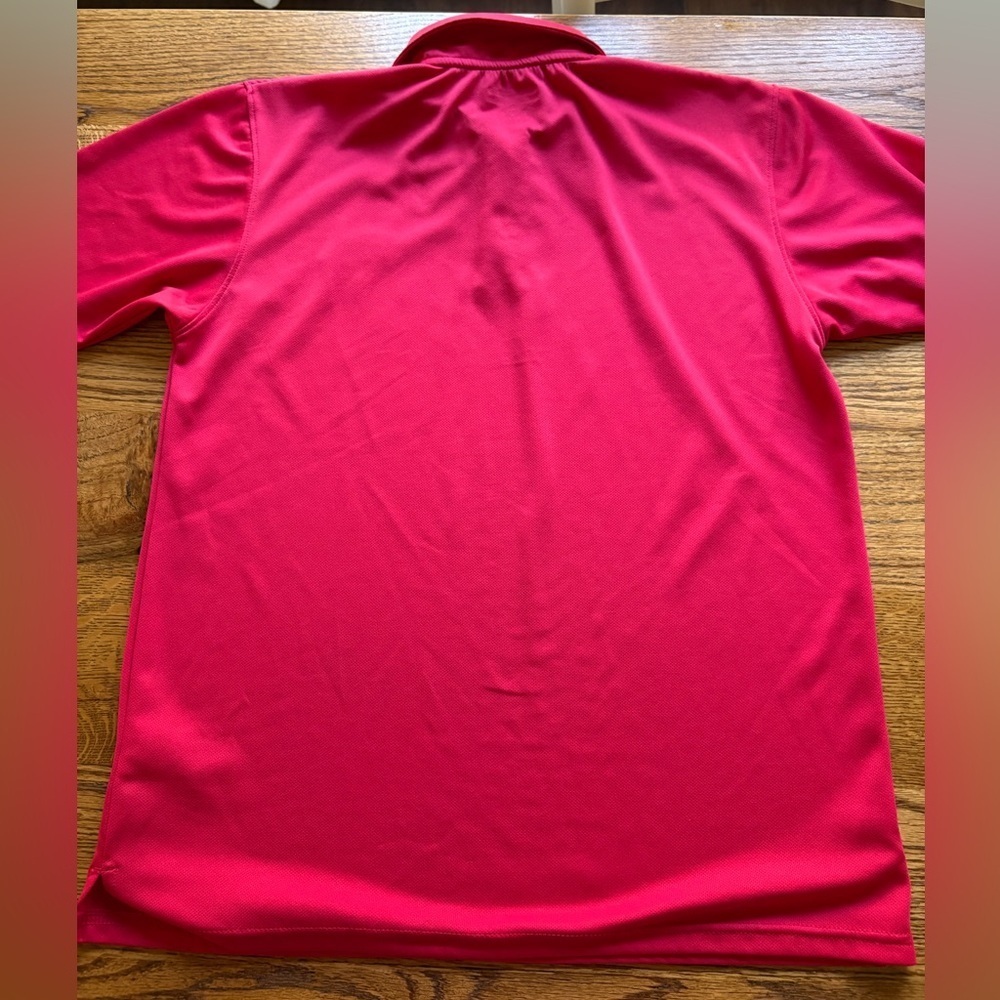 Champion Men’s Medium SS Red Polo Shirt with Georgia embroidery - Picture 9 of 9